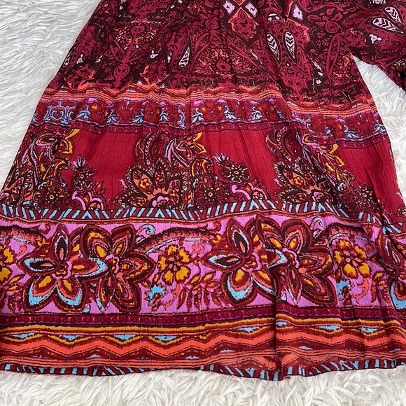 Free People Maribelle Red Cut Out Jumper Jumpsuit Size XS - Picture 3 of 5